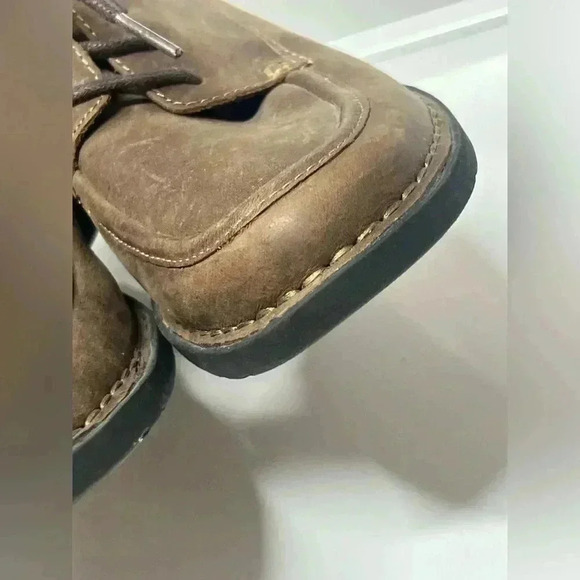 Clarks bendables upper Leather Ankle Boots Womans size 7.0 🤎brown color - Picture 10 of 13